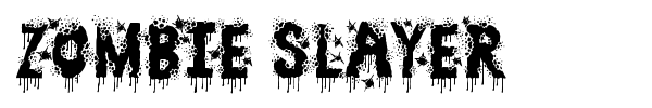 Zombie Slayer font preview